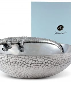 Arthur Court Alligator Figural 12 Bowl
