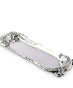 Arthur Court Alligator Figural Oblong Tray