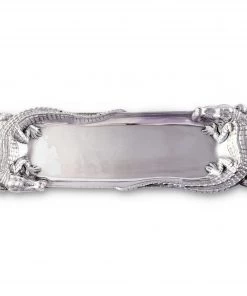 Arthur Court Alligator Figural Oblong Tray