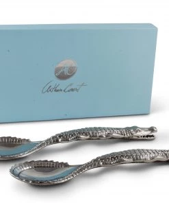 Arthur Court Alligator Figural Serving Set