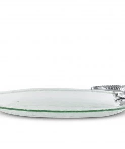 Arthur Court Alligator Glass Platter