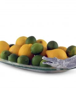 Arthur Court Alligator Glass Platter