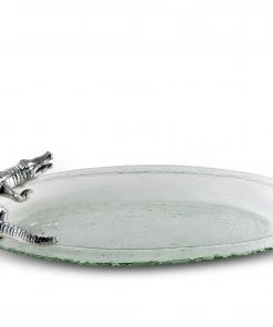 Arthur Court Alligator Glass Platter