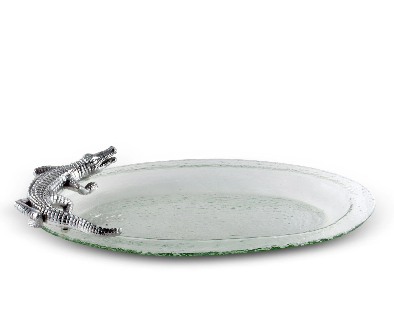 Arthur Court Alligator Glass Platter