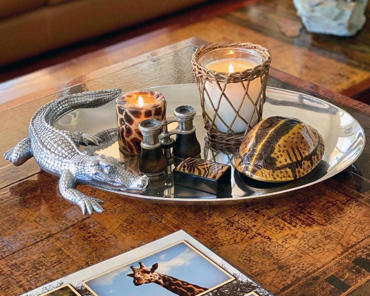 Arthur Court Alligator Oval Platter