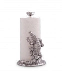 Arthur Court Alligator Paper Towel Holder