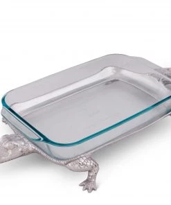 Arthur Court Alligator Pyrex Holder 3qt