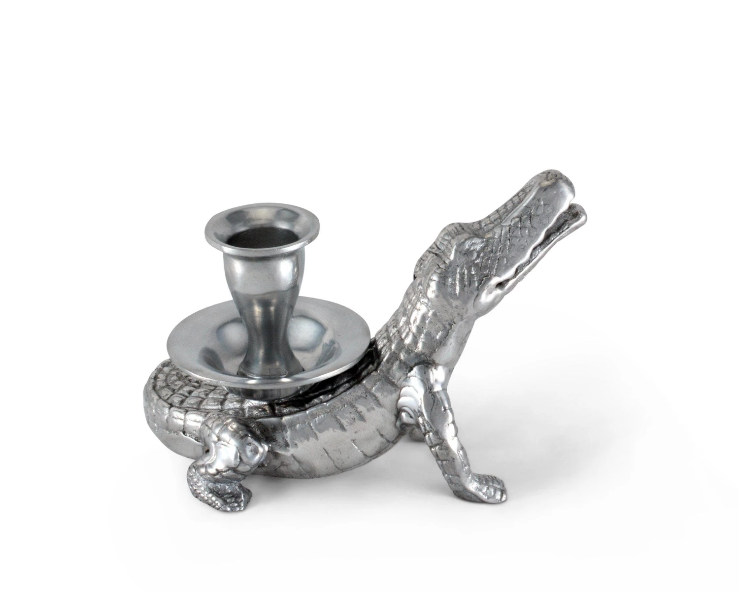Arthur Court Alligator Taper Candle Holders