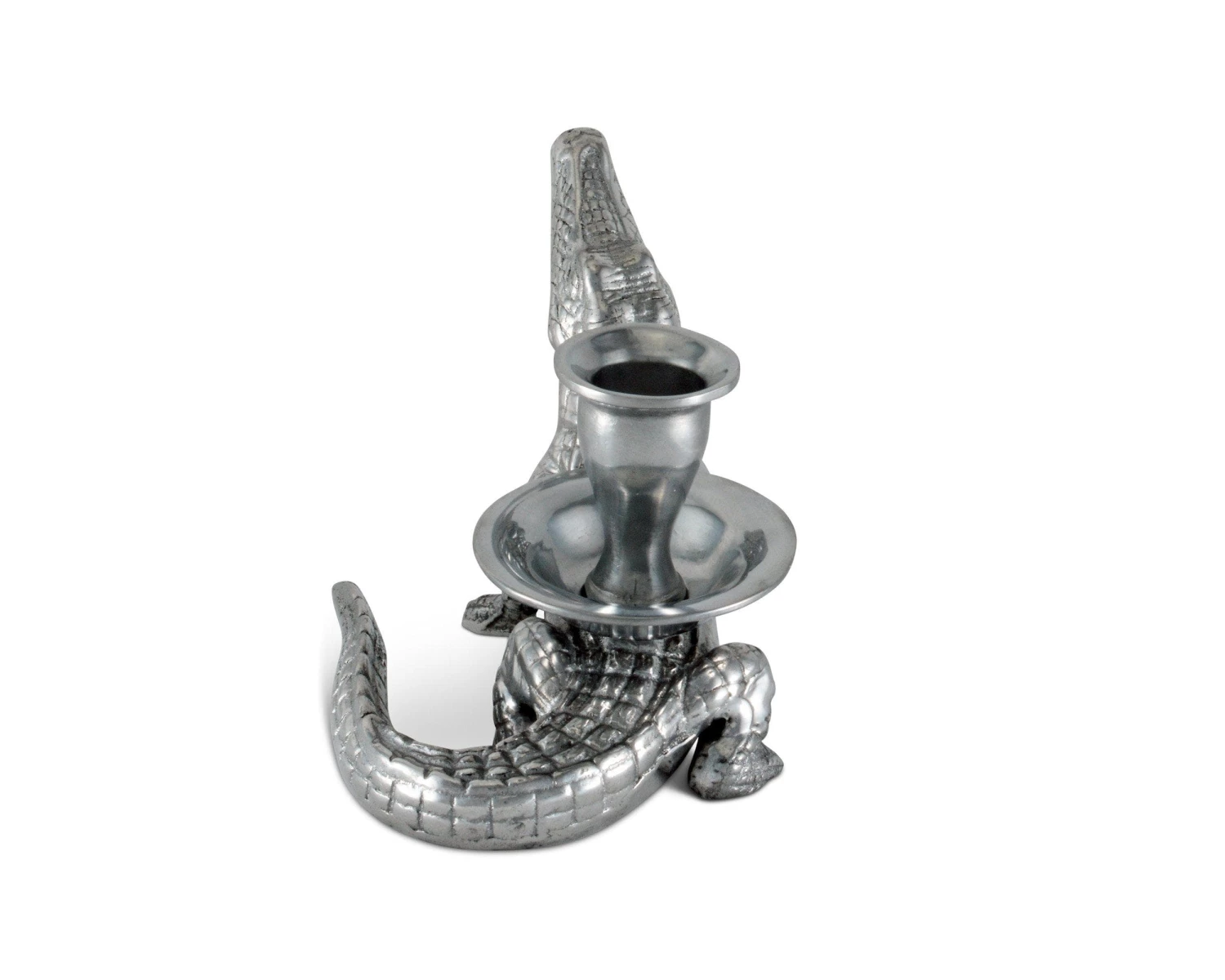 Arthur Court Alligator Taper Candle Holders