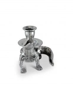 Arthur Court Alligator Taper Candle Holders