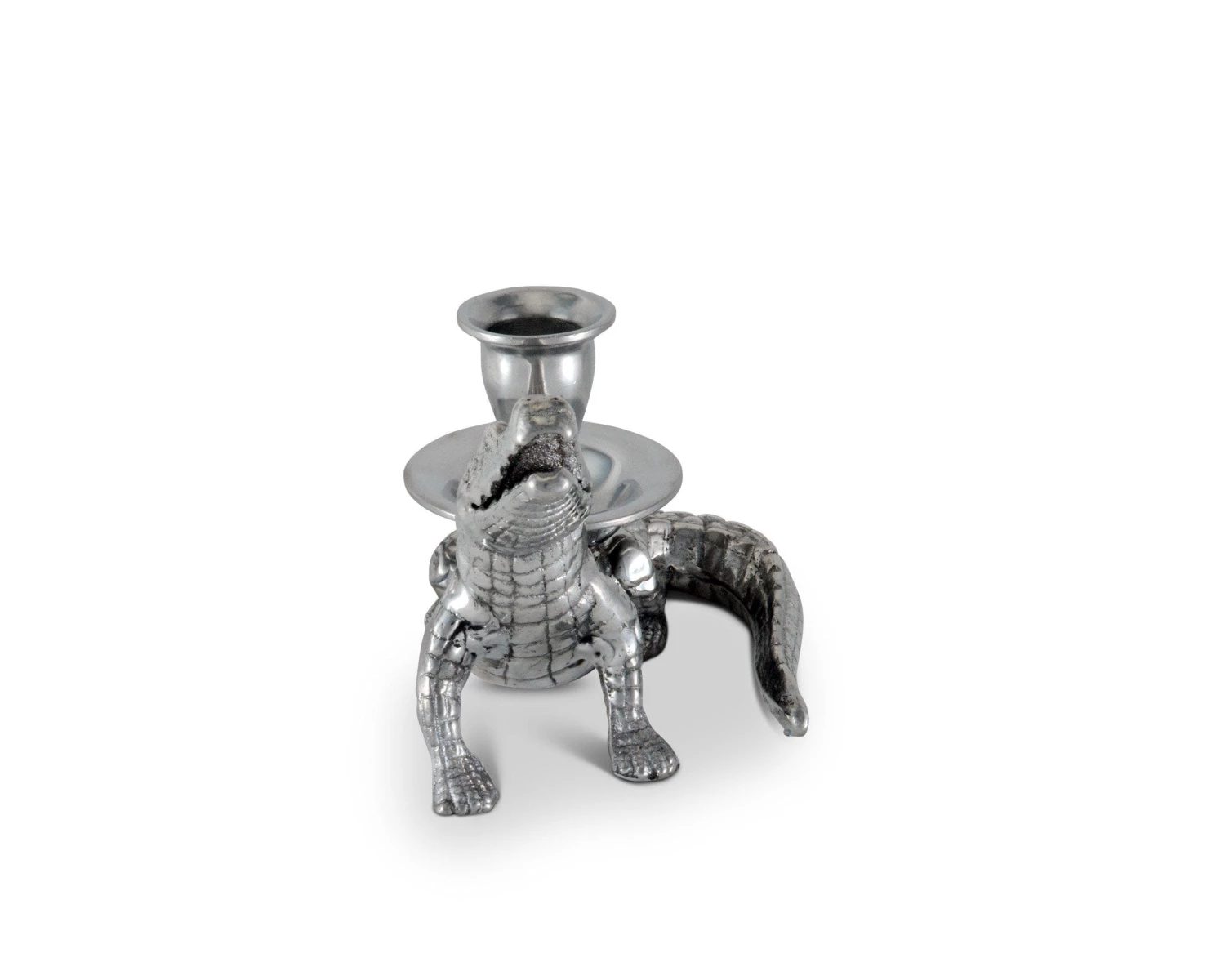 Arthur Court Alligator Taper Candle Holders