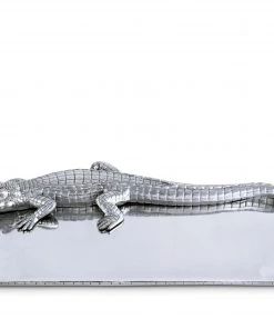 Arthur Court Alligator Tray 9x20