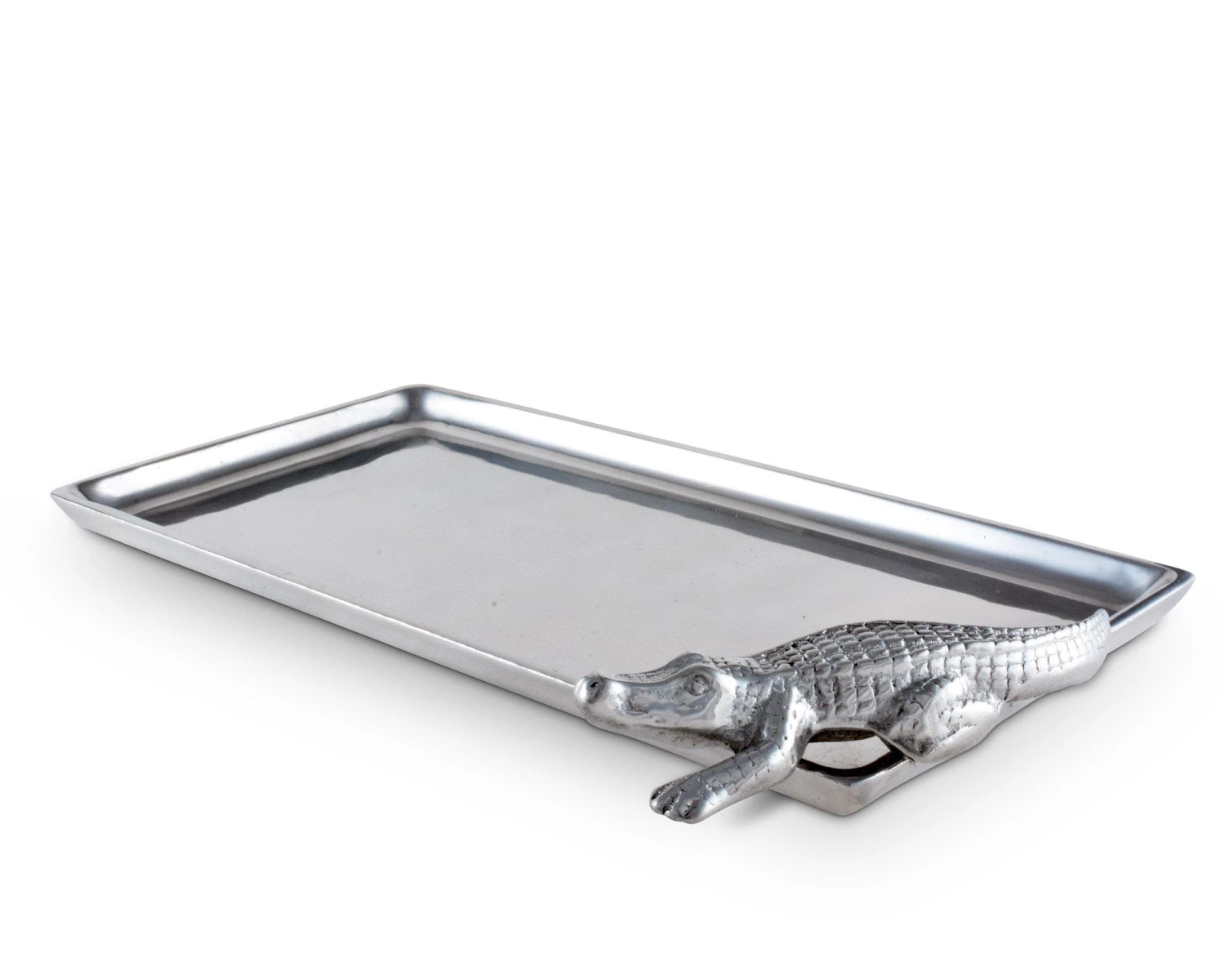 Arthur Court Alligator Tray Figural 6x12
