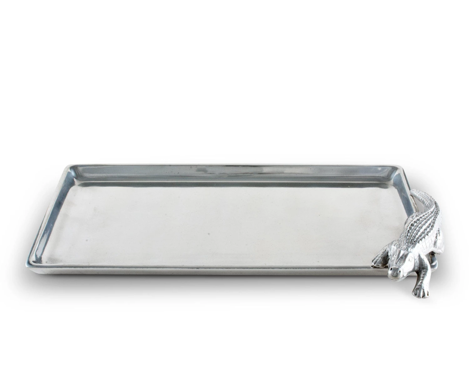 Arthur Court Alligator Tray Figural 6x12