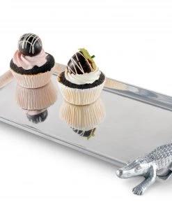 Arthur Court Alligator Tray Figural 6x12