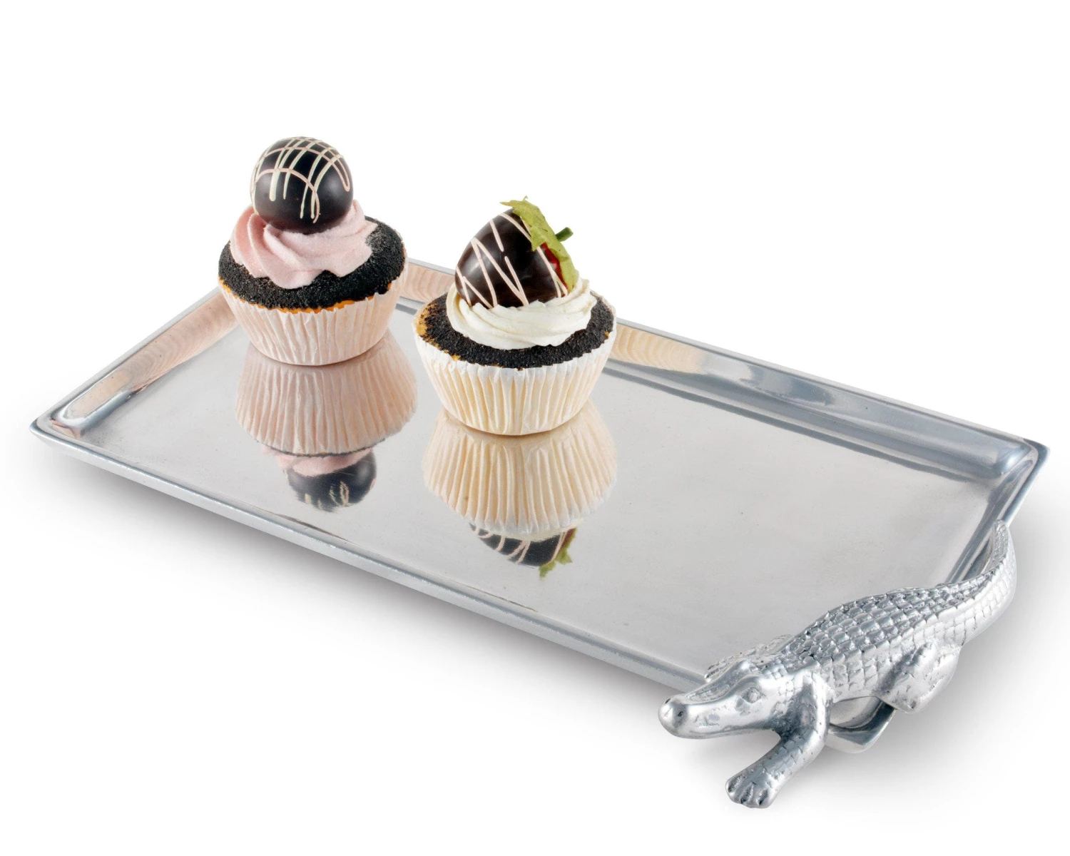 Arthur Court Alligator Tray Figural 6x12