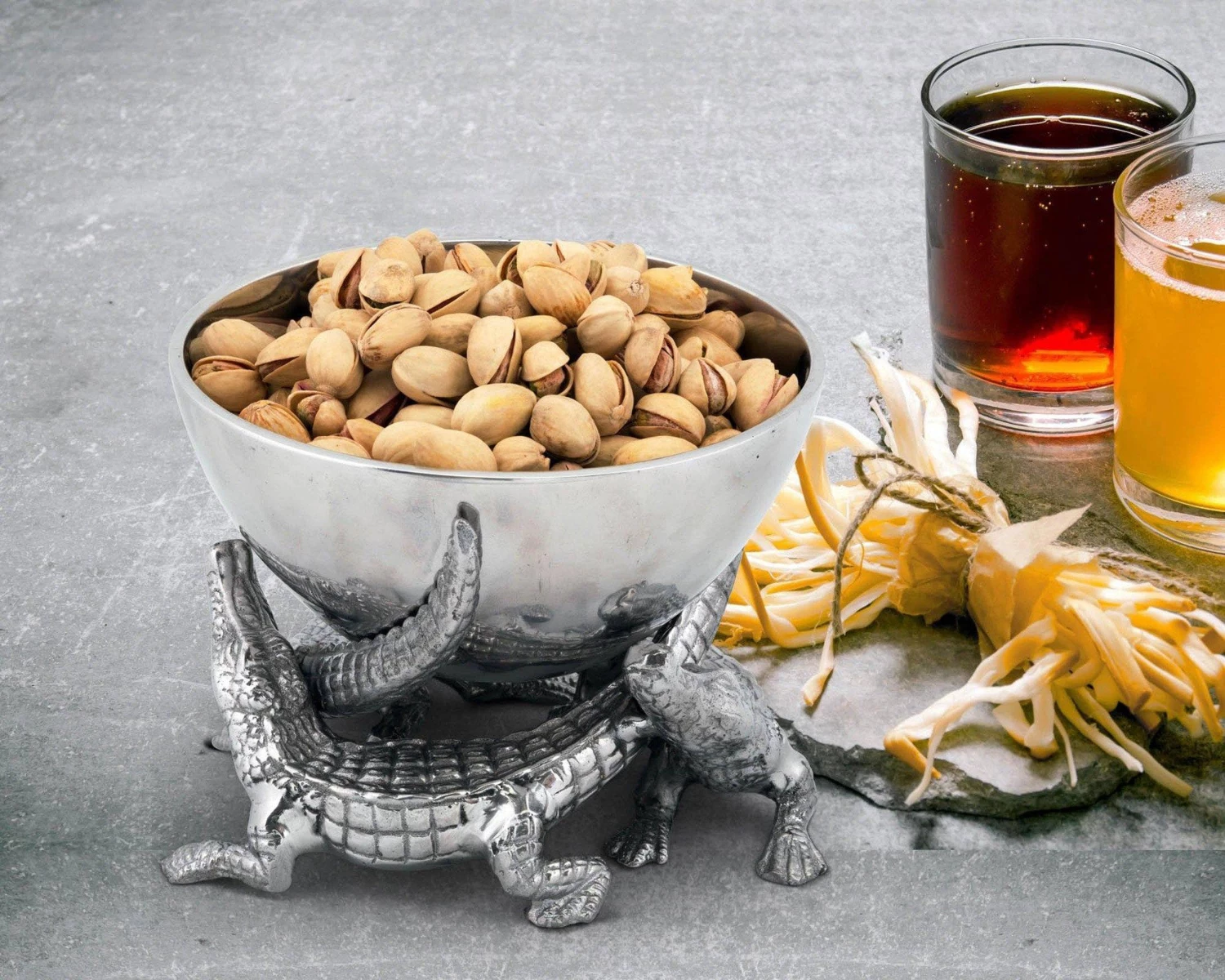 Arthur Court Elevated Alligator Bowl 5.5 Inches