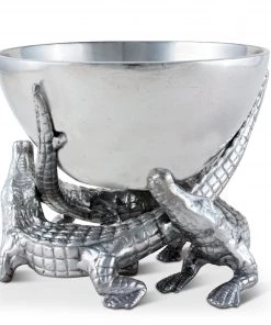 Arthur Court Elevated Alligator Bowl 5.5 Inches