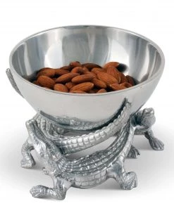 Arthur Court Elevated Alligator Bowl 5.5 Inches