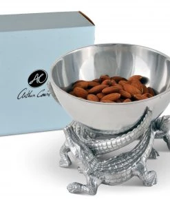 Arthur Court Elevated Alligator Bowl 5.5 Inches