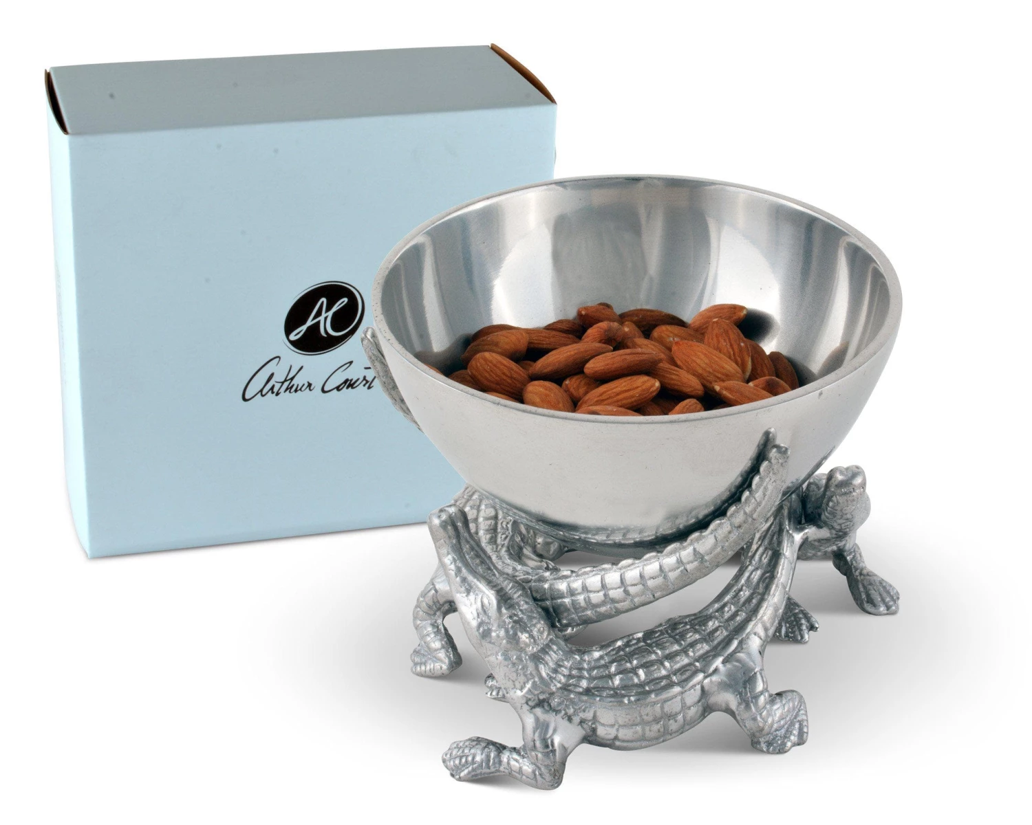 Arthur Court Elevated Alligator Bowl 5.5 Inches