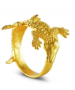 Arthur Court Gold Alligator Napkin Rings