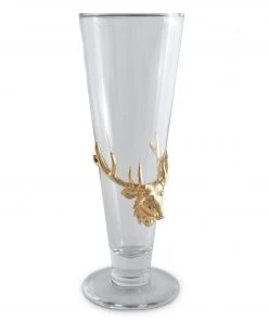 Arthur Court Antler 24k Gold Plated Pilsner