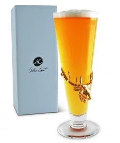 Arthur Court Antler 24k Gold Plated Pilsner