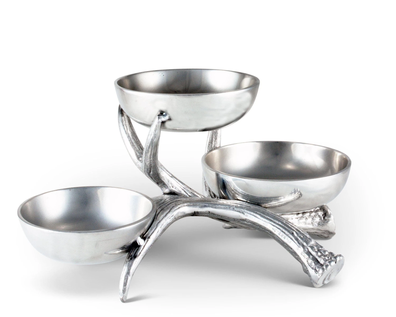 Arthur Court Antler 3-Tiered Bowl