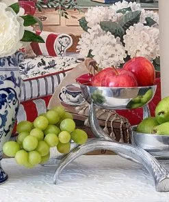 Arthur Court Antler 3-Tiered Bowl