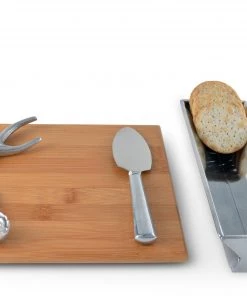 Arthur Court Antler Bamboo Cheese Set