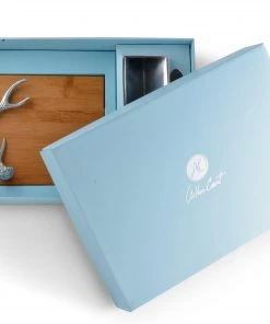 Arthur Court Antler Bamboo Cheese Set