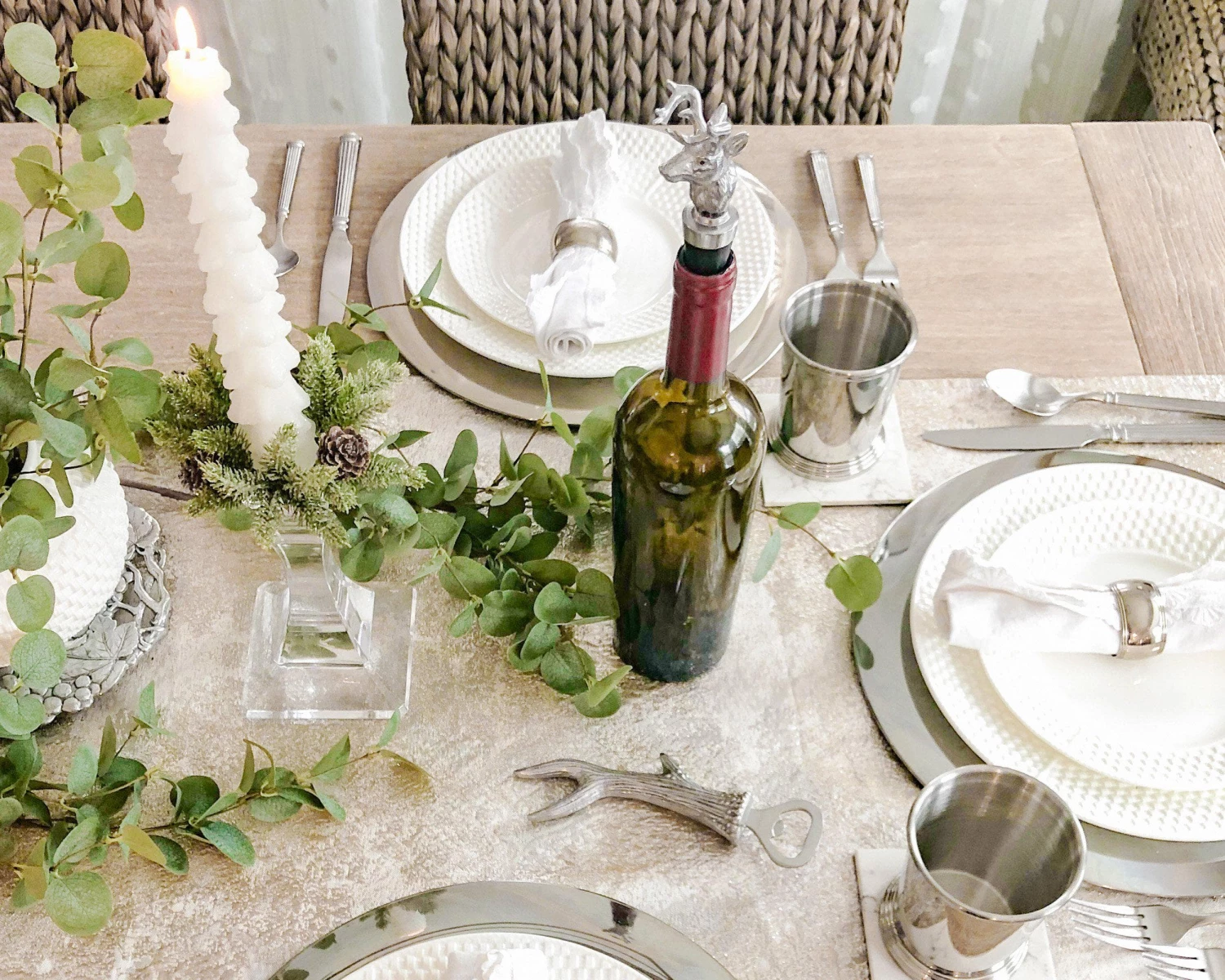 Arthur Court Antler Bottle Stopper