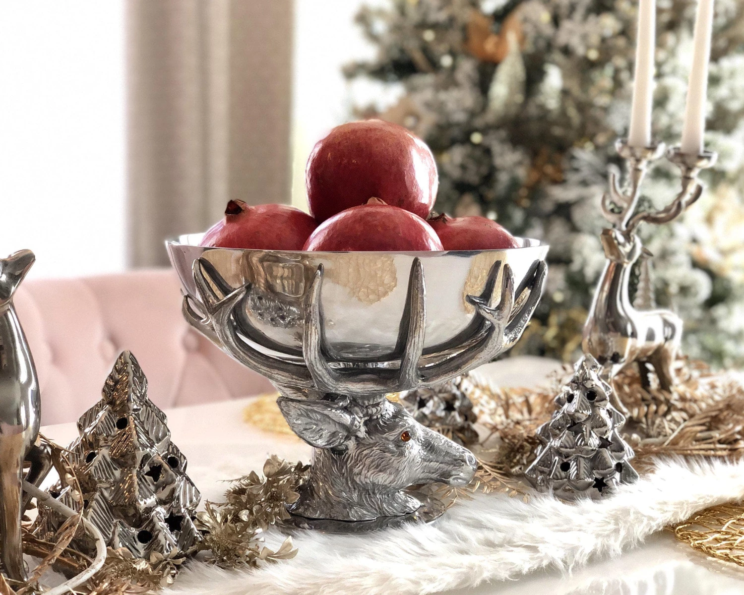 Arthur Court Antler Centerpiece Bowl