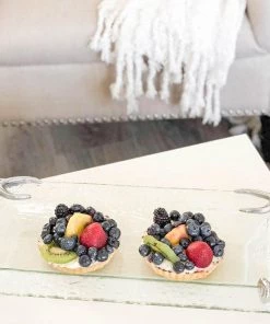 Arthur Court Antler Glass Oblong Tray