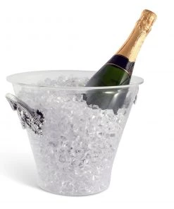 Arthur Court Antler Handle Acrylic Ice Bucket