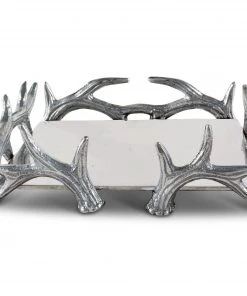 Arthur Court Antler Luncheon Napkin Box
