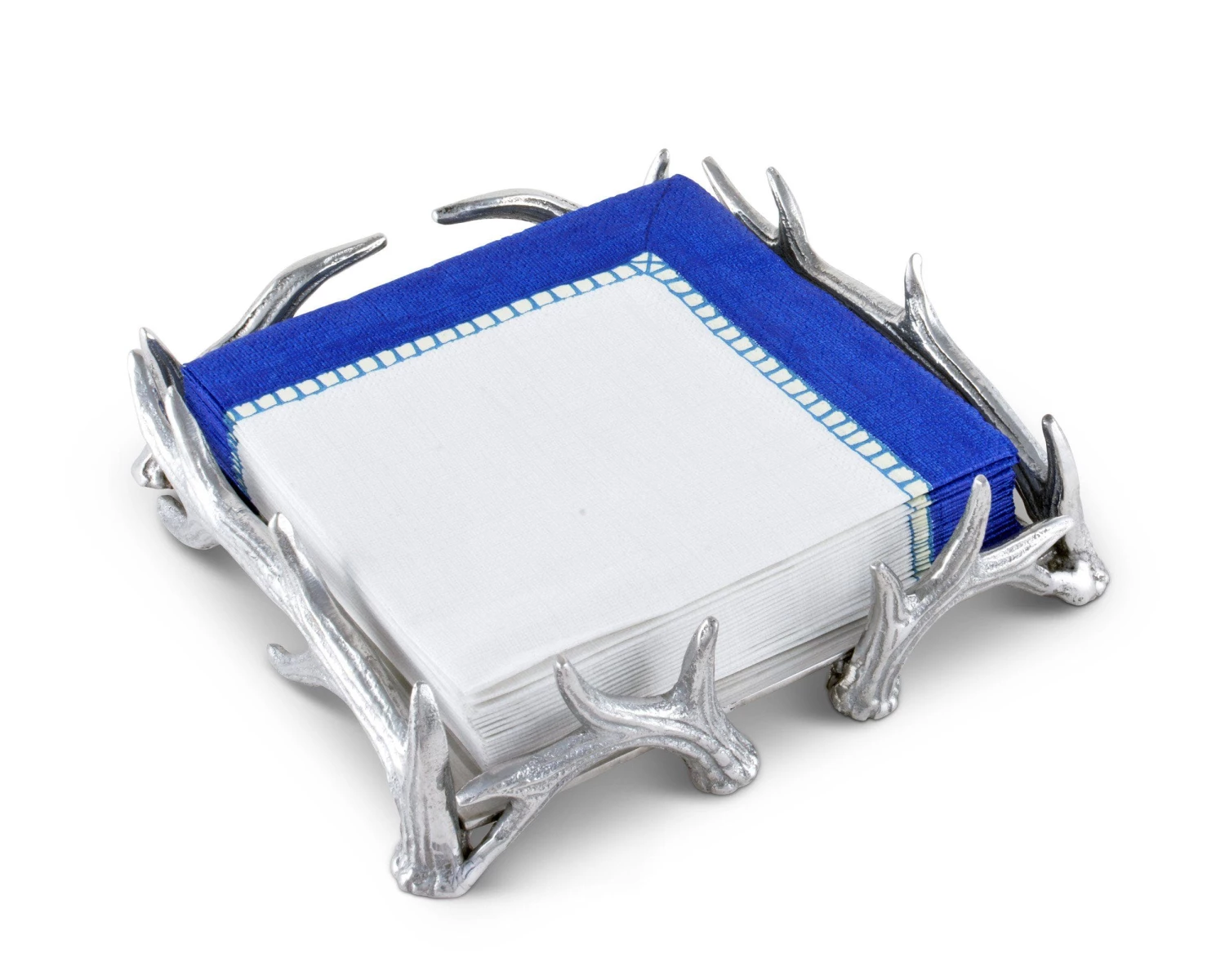 Arthur Court Antler Luncheon Napkin Box