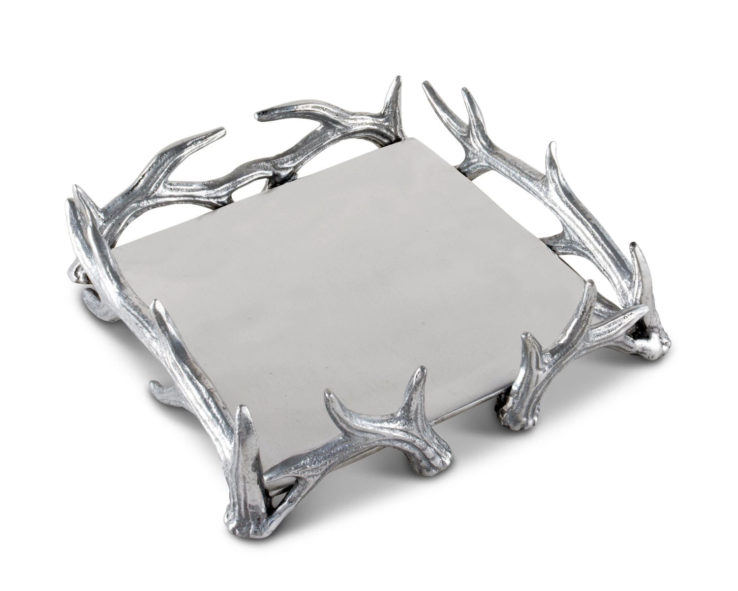 Arthur Court Antler Luncheon Napkin Box