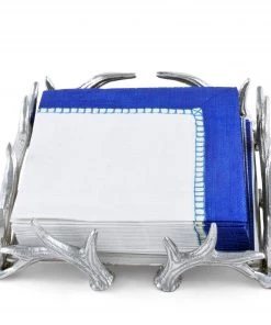 Arthur Court Antler Luncheon Napkin Box