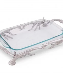 Arthur Court Antler Pyrex Holder 3qt