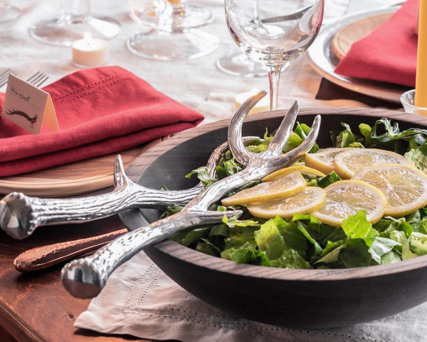 Arthur Court Antler Serving Set