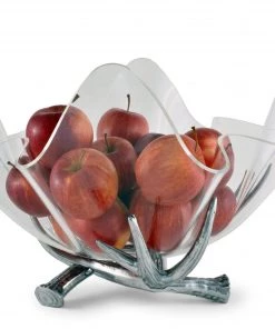 Arthur Court Antler Stand Acrylic Bowl 14