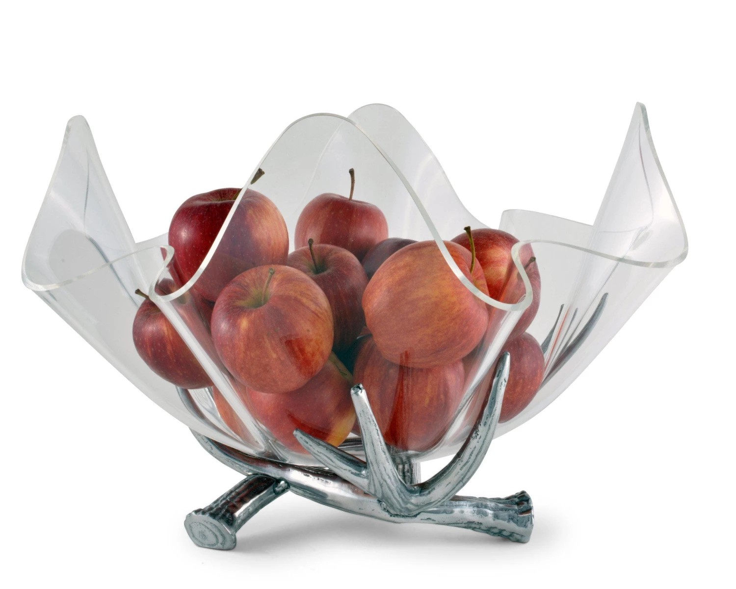 Arthur Court Antler Stand Acrylic Bowl 14