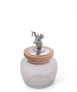 Arthur Court Deer / Elk Glass Canister