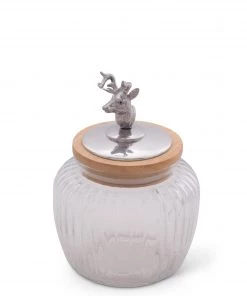 Arthur Court Deer / Elk Glass Canister