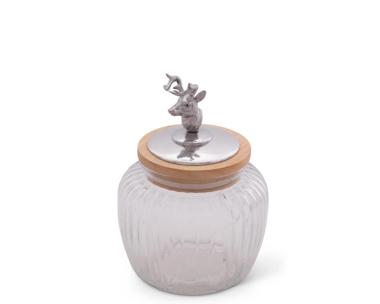 Arthur Court Deer / Elk Glass Canister