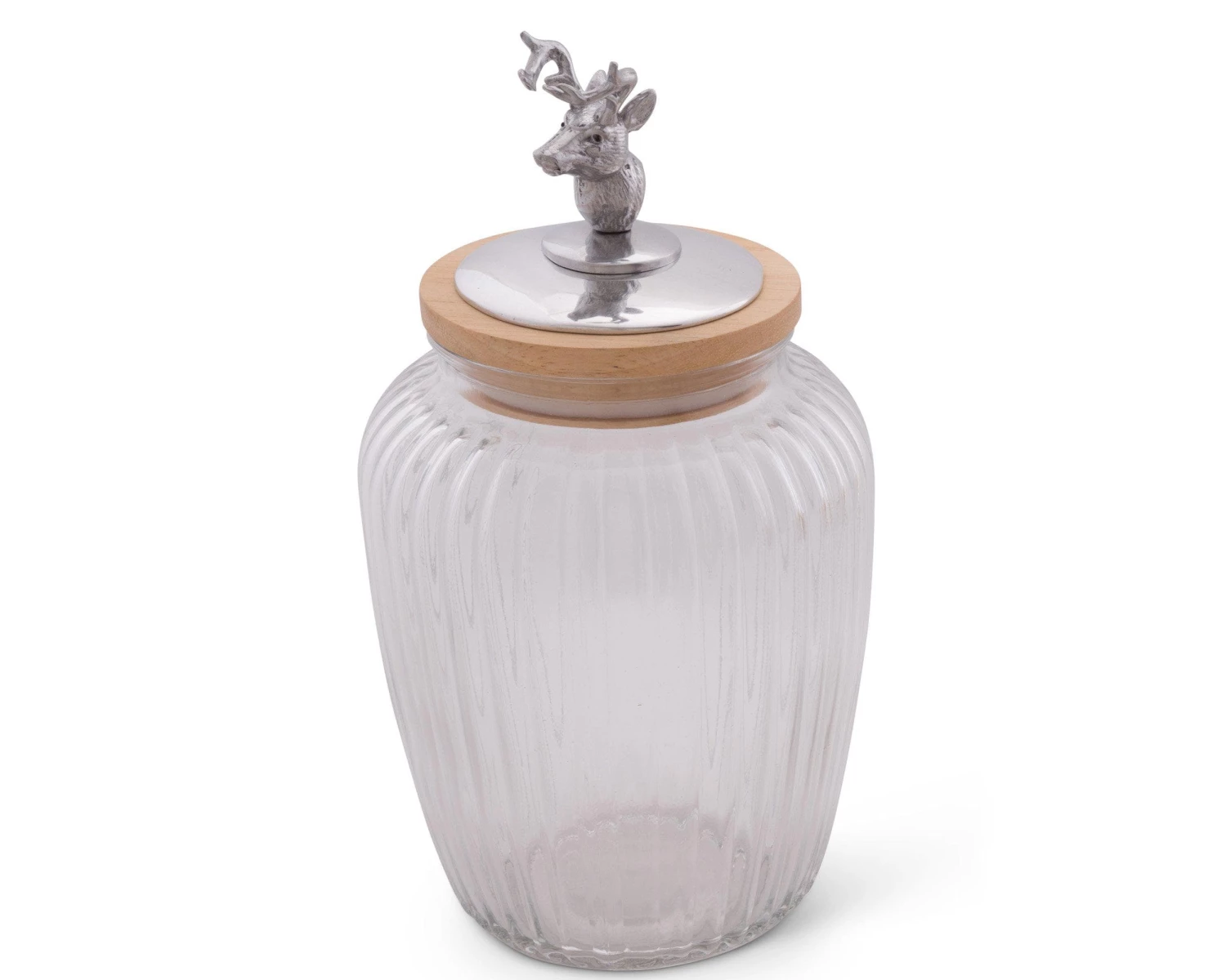 Arthur Court Deer / Elk Glass Canister