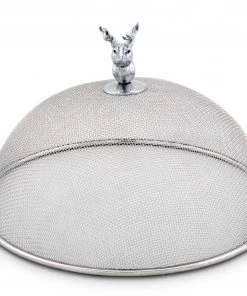 Arthur Court Elk Head Stainless Mesh Picnic Cover Antler