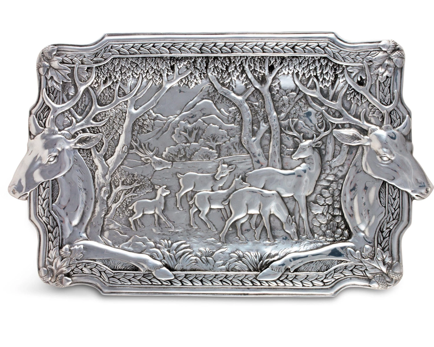 Arthur Court Elk Herd Oblong Tray Antler